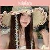Straw Hat With Large Brim Sunhat For Beach Vacation And Sun Protection