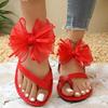 Damen rutschfeste Trend-Sandalen Neue Sommer-Leichtgewicht-Plateau-Sandalen Mode Strand Freizeit Outdoor Schleife Flache Hausschuhe