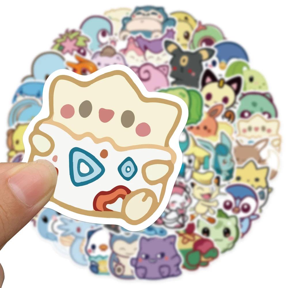 10/30/50pcs Kawaii Anime Pikachu Bulbasaur Stickers Cartoon Kids Sticker Toys Phone Diary Suitcase Cute Graffiti Decals