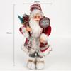 Christmas Decorations pink Santa Claus Dolls Standing Christmas Figurine Holiday Decoration Ornaments Layout Window Decoration