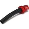 Motorcycle Gas Cap Vent Hose Fuel Tank Tube Breather CNC for CRF50 CRF110 CFR125 CRF150 CRF250 CRF450 XR50 XR150 TRX90 TRX250 Dirt Pit Bike ATV Red