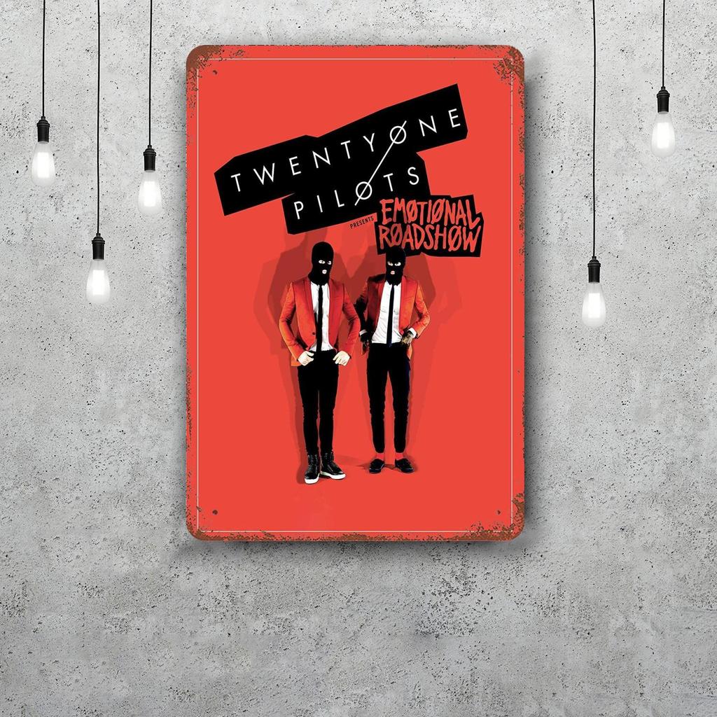 Twenty one pilots Decorazioni Segnali Metallici Vintage Segnali in Latta Poster del Capitano Decorazione per Bar Pub Club Man Cave Decorazione Murale