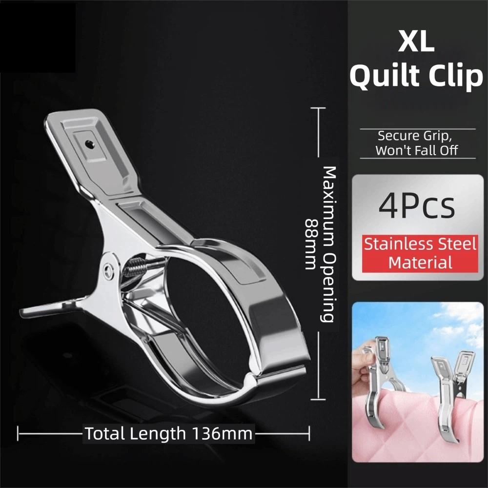 Heavy Duty Clothes Pins Reusable Stainless Steel Clips Beach Towel Clips  Home Storage