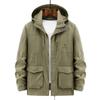 Jarní a podzimní nová ležérní vícekapsová velká bunda Outdoorová sportovní bunda pro muže