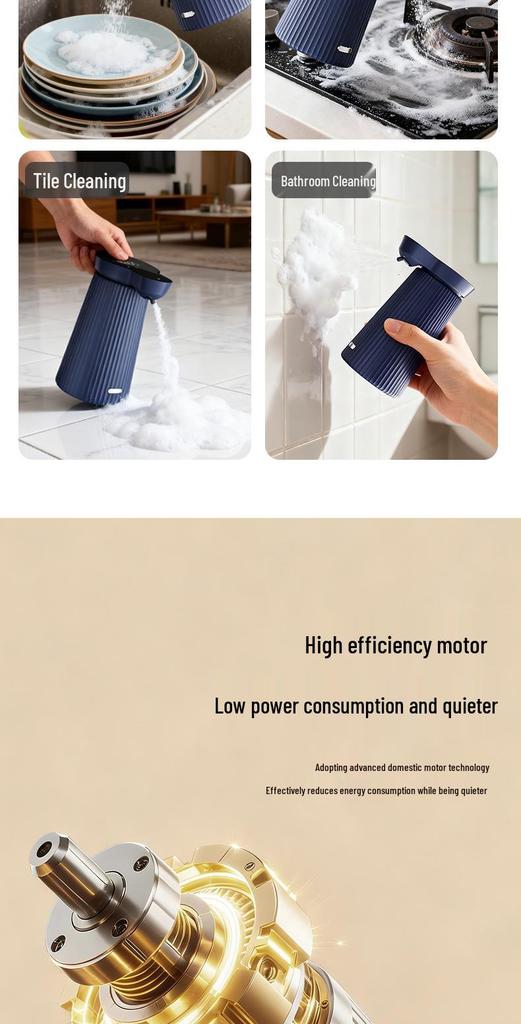 Rechargeable Automatic Foaming Hand Sanitizer Dispenser for Kitchen Countertops