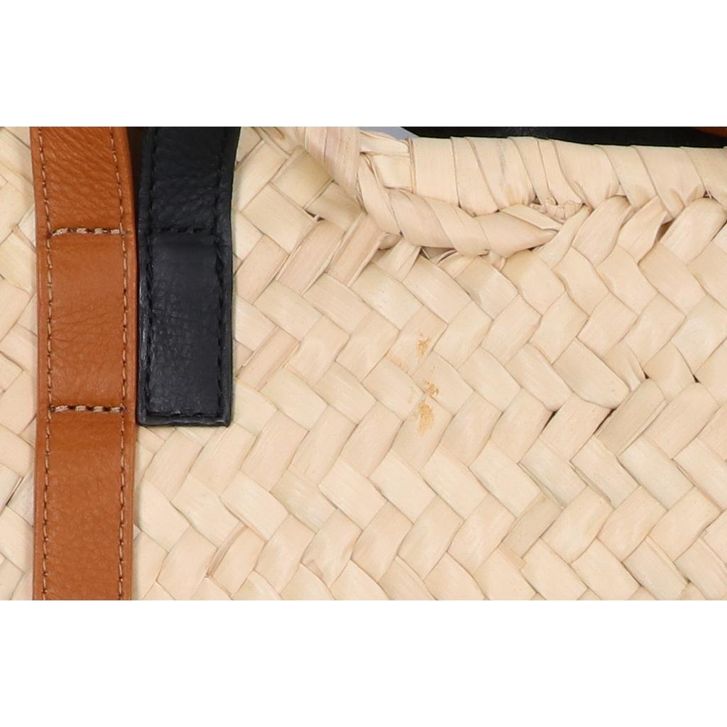 Pierre Hardy ALPHA Alpha Raffia Basket Bag Handbag Natural / Brown / blackUsed