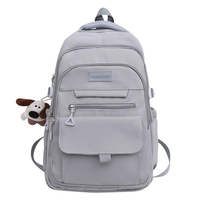 Korean Version of High School Students  Junior High School Students  Large Capacity Contrast Color Backpacks  Backpacking Men