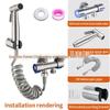 304 Stainless Steel High-Pressure Bidet Spray Gun for Toilets