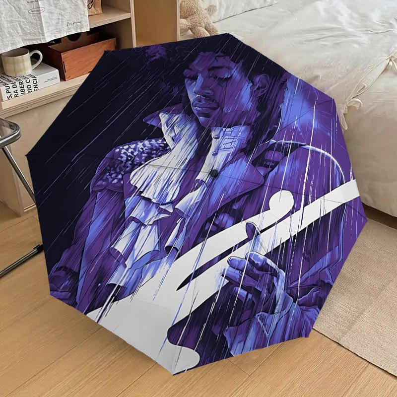 

1pc Prince Automatic Folding Umbrella, Portable Collapsible Design, Casual Outdoor Accessory L1202024