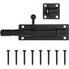 6.3" Barrel Bolt Latch, Stainless Steel Gate Latch with Screws, Heavy Duty Slide Bolt Sliding Lock for Outdoor Shed Barn Door Fence Cabinet