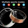 Smart Ring Men Women Display Screen Gesture Swipe Video Smartring Waterproof Heart Rate Sleep Monitor Ring for Android IOS NEW