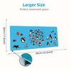 Penguin Party Adventure Large Size Mouse Pad Large Gaming Table Cushion Nonslip Laptop Tablet Big Mousepad Xxl Mat Mini Pc Playmat With Lock Edge