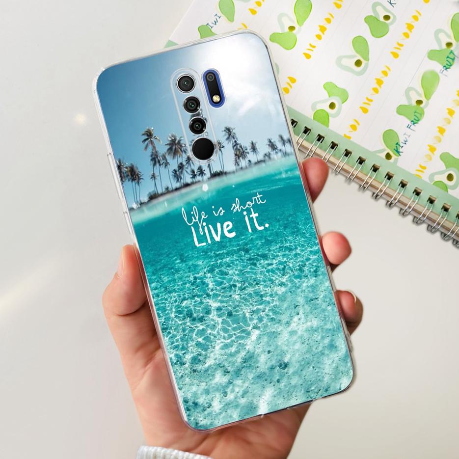 For Xiaomi Redmi 9 Case Stylish Painted Fundas 6.53'' Soft Silicone Phone Case For Xiaomi Redmi 9 Prime Redmi9 Back Cover Bumper