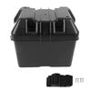 Marine Battery Box Heavy Duty 12V Battery Case with Straps and Hardware for RV Automotive Boat Travel Trailer
