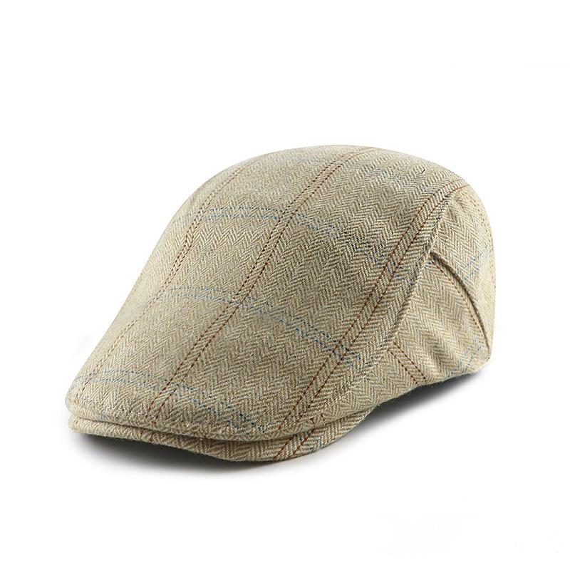 

Мужской берет, весенне-осенняя фуражка, британская окраска, шляпа бежевый