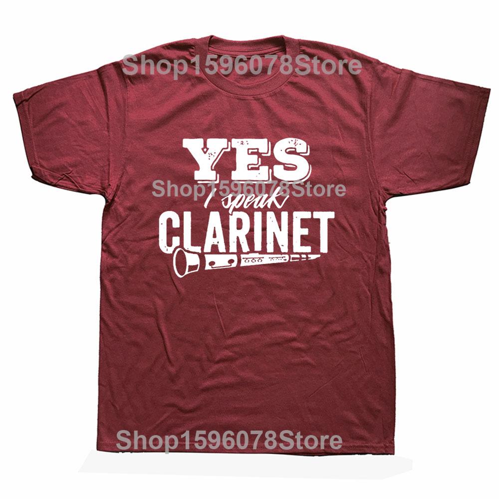 Clarinet Oboe Player Clarinetist Oboist Evolution Print T-Shirt Summer Casual Top Tee Printed T Shirt Fashion