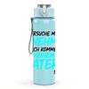 1PC German Language Father Quote Pattern 750ml Color Plastic Sports Water Bottle Leakproof Flip Straw Lid Suitable for Sports Office Home Use