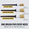 3Pcs/Set Plastic Handle Car Cleaning Brush Boar Hair Bristle Brushes  Auto Detail Tools