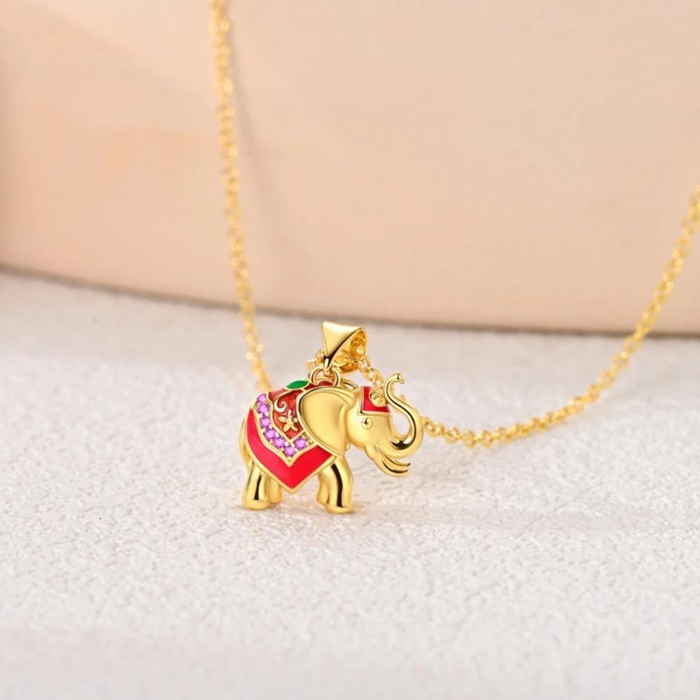 925 Silver Lucky Unicorn Necklace with Butterfly Firefly Bear Paw Print Zircon Chain Link Heart Jewelry for Women