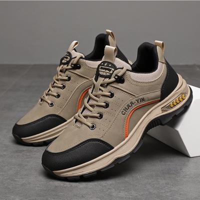 Men's Shoes Autumn Versatile Trend Men's Sports Shoes Outdoor Mountaineering Soft-soled Lace-up Shoes Student Running Shoes Men's