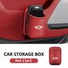Car Interior Door Wall Mounted Storage PU Storage Hang Pocket For BMW wsx6 Cooper R50 R53 R55 R56 R60 R61 F54 F55 F56 F60Clubman 6wsx