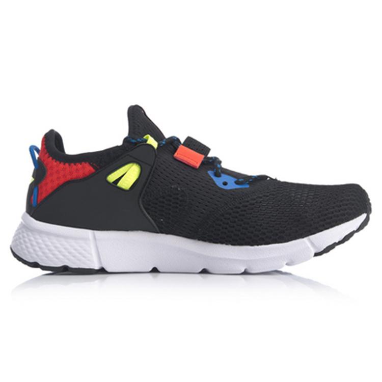 Li Ning Mafia Trendy Slip Resistant, Breathable, Lightweight Low top Casual Shoes Men's Black Red AGLQ025-4