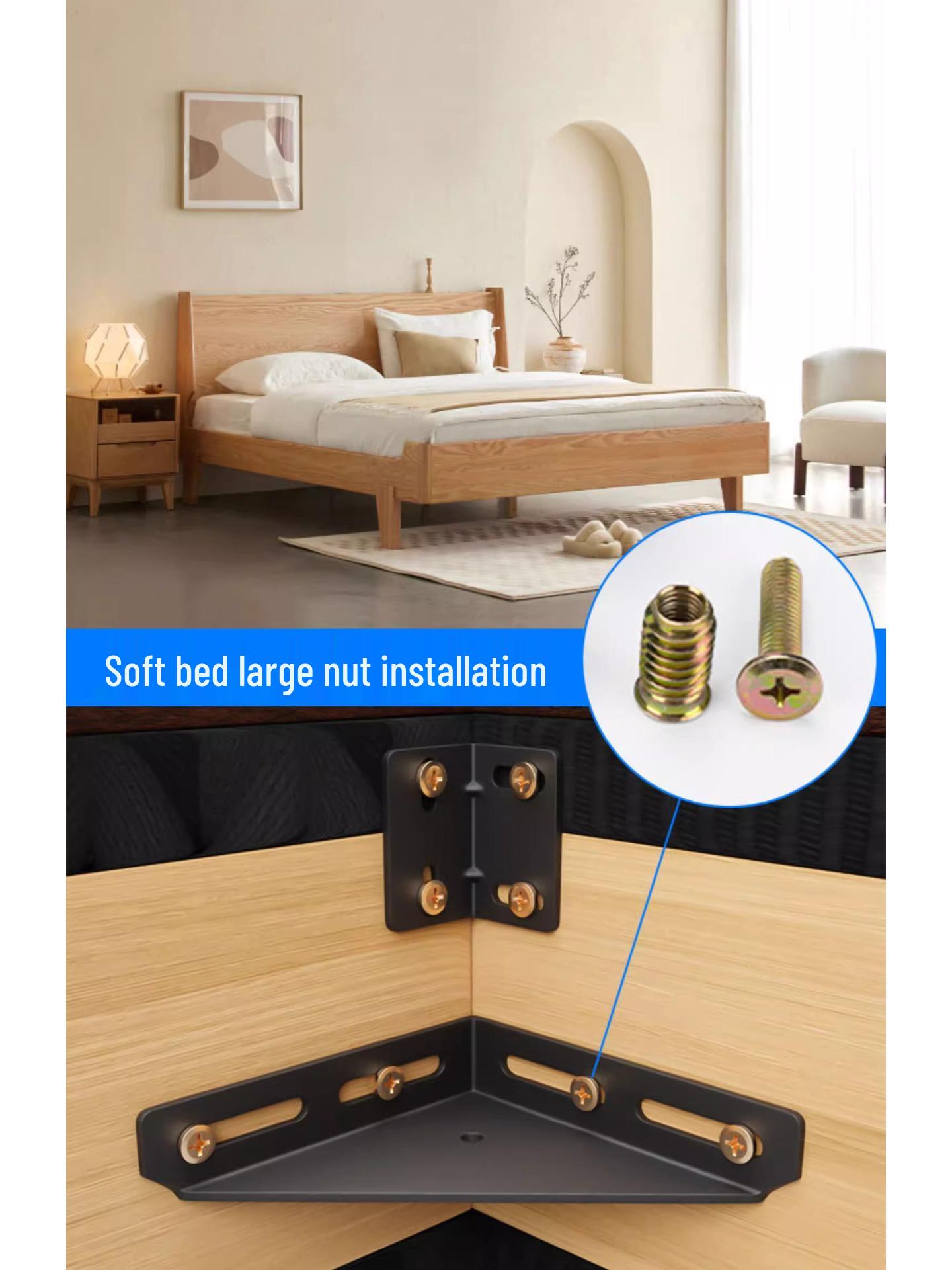 

Утолщенный Большой Треугольный Мягкий Уголок для Кровати - Фиксированный Железный Каркас с Прямым Углом