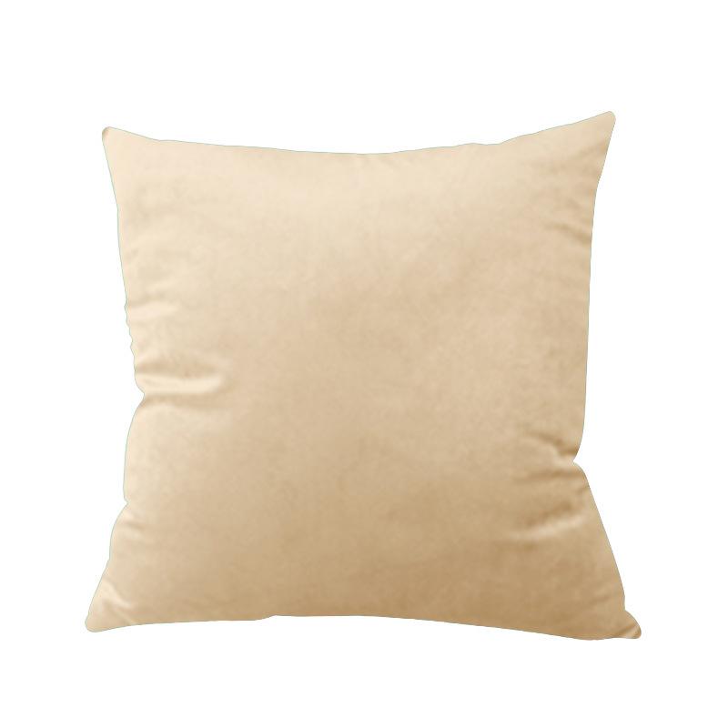 

Short Plush Pillowcase Ins Style Solid Color Simple Pillow Sofa Cushion Flannel Pillow Light Luxury 45 * 45Cm (excluding pillow core)