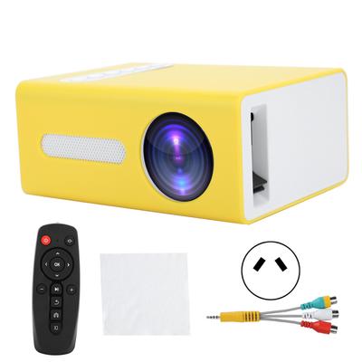 Household Projector AV Portable LED Mini CrossBorder with Remote Control (Jaune Prise )