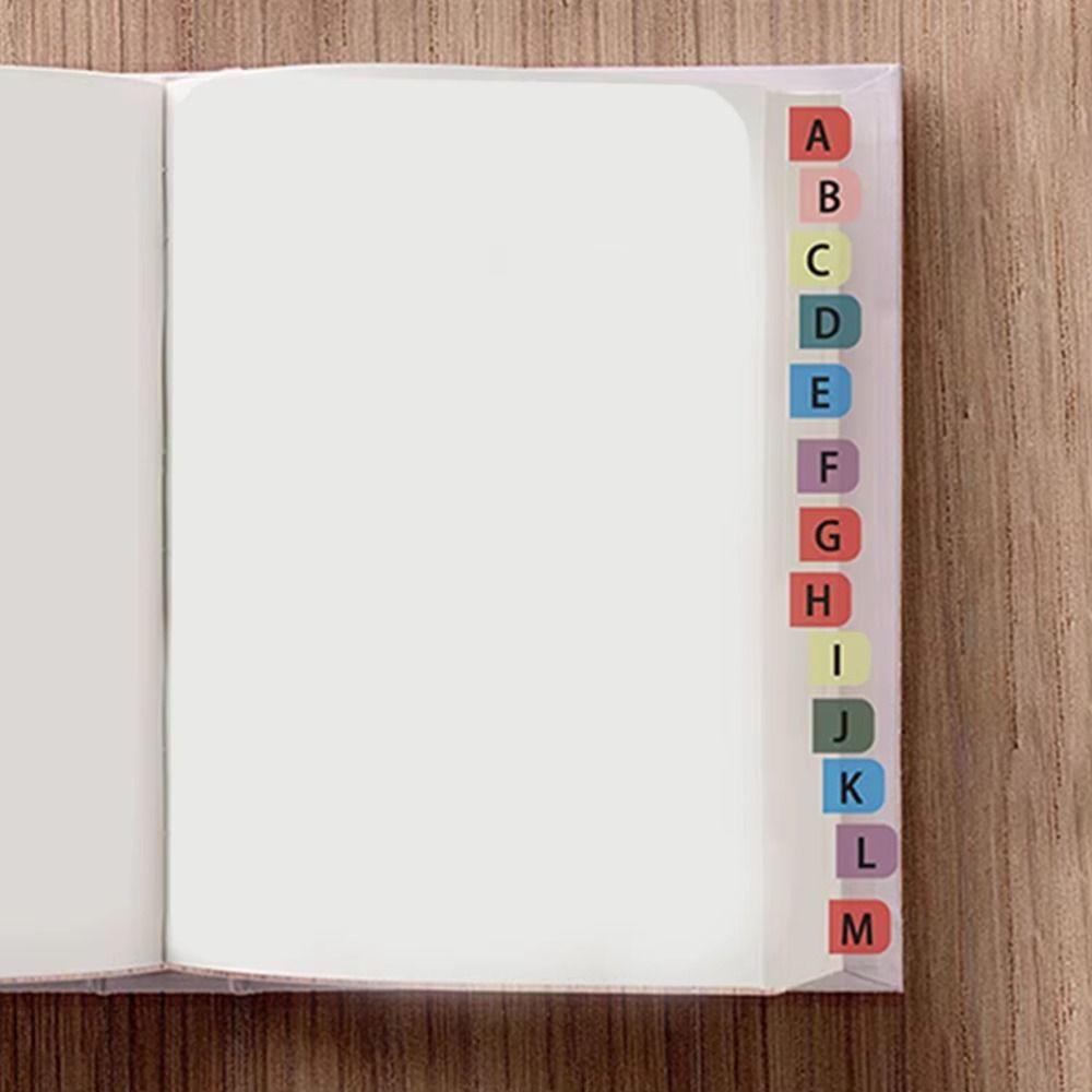 Small Strips Alphabet Page Markers Waterproof Page Marker Sticky Flags Books