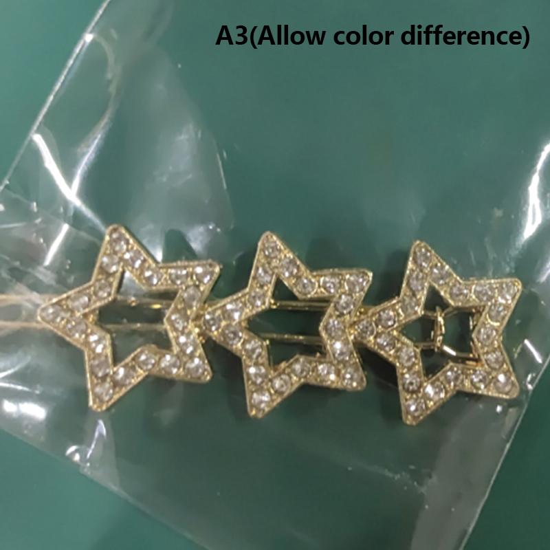 Punk Pentagram Hair Clip Vintage Crystal Star Hairpins Harajuku Fashion Headwear For Women Girl Hair Jewelry Accessories