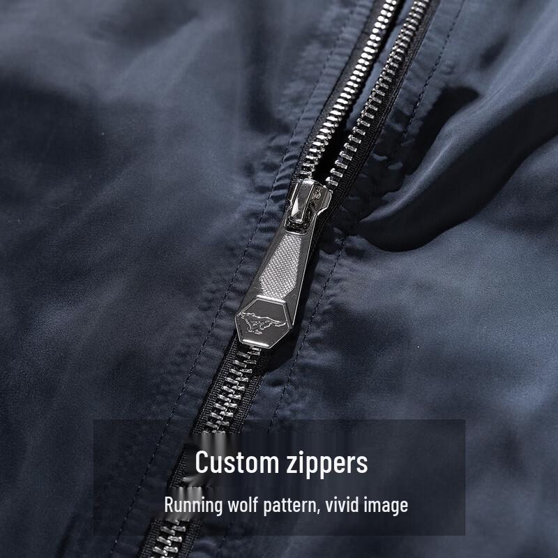 Qipilang Men's Baseball Collar Casual Jacket