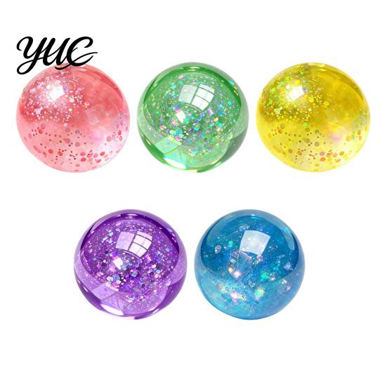 Hand Therapy Exercise Balls Coconut Oil Stress Relief Balls, Squishy Glitter with Colorful Sequins, Office Desk Toys Slow Rising Fidget Toy,