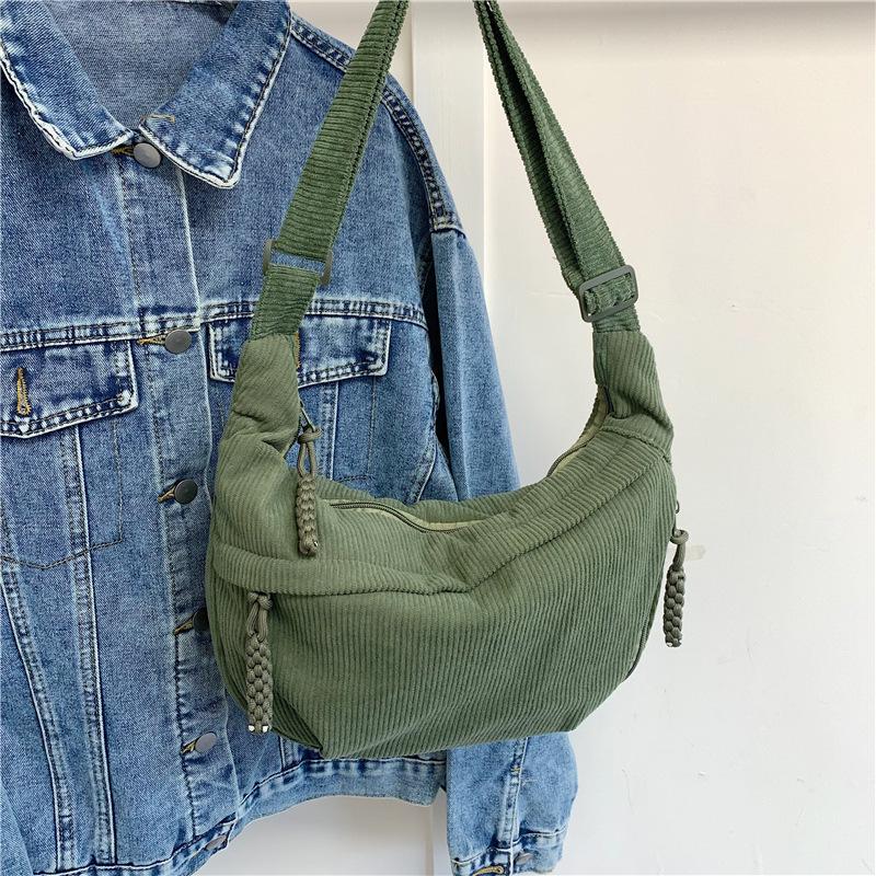 Spring new simple large-capacity messenger bag female student small satchel sports versatile backpack dumpling bag