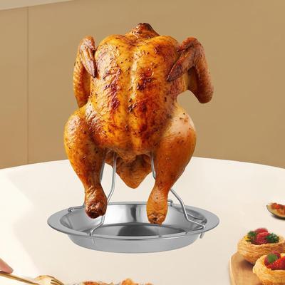 Hähnchenbratenständer Grillhalter Leicht zu reinigen Einzigartig Mehrzweck Truthahn Stehend
