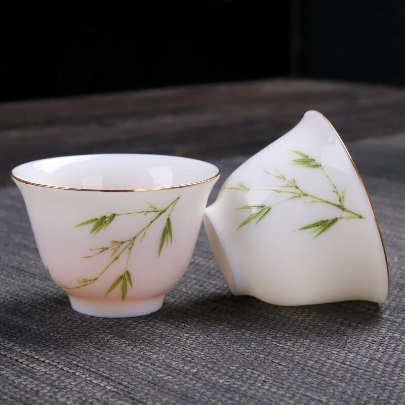 Chaxun Portable Ceramic Kung Fu Tea Set - Mutton Fat Jade Porcelain