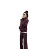 Plus Size Women's Sportswear Set: Hooded Jacket & Wide Leg Pants for Spring/Autumn – Sizes 2-300 Jin