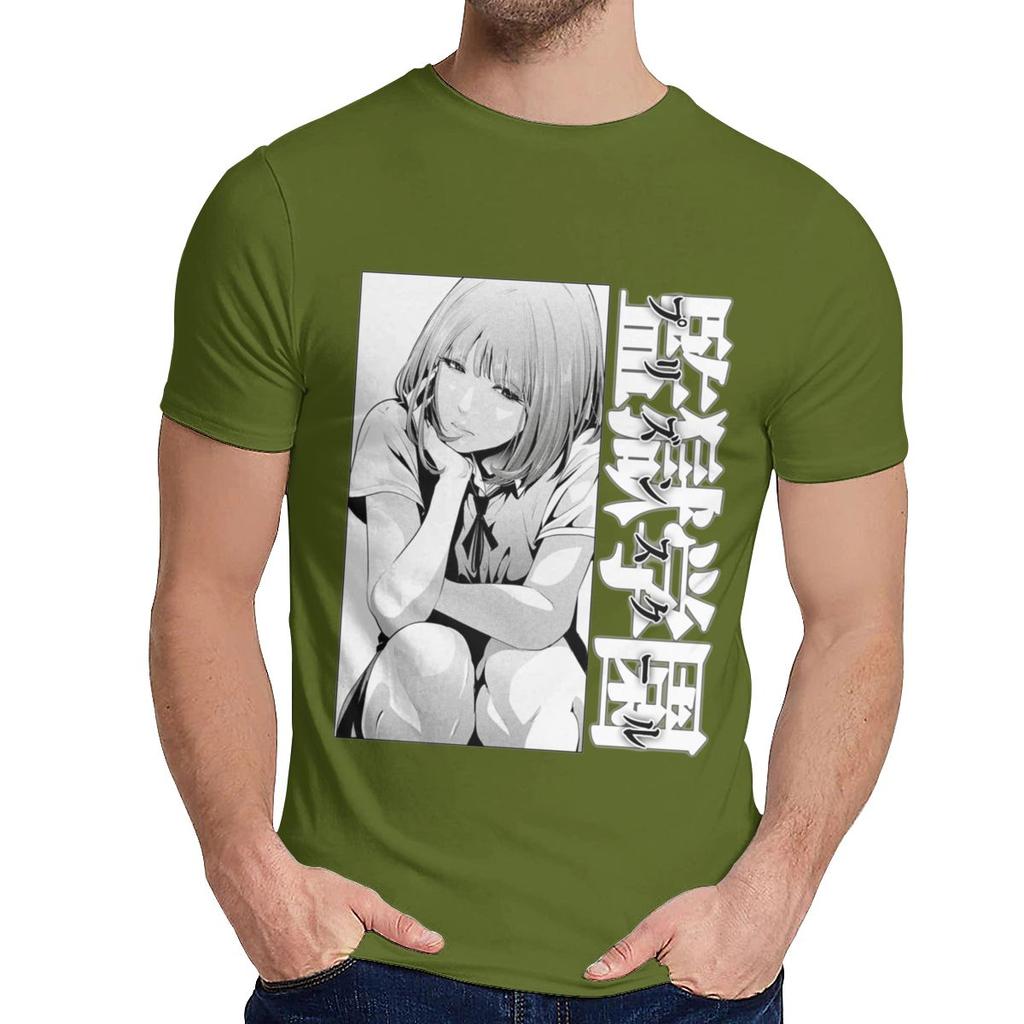 Popüler Anime Cezaevi Okulu Seksi Hana Midorikawa T Shirt Adam Tasarım Yumuşak Pamuk Moda