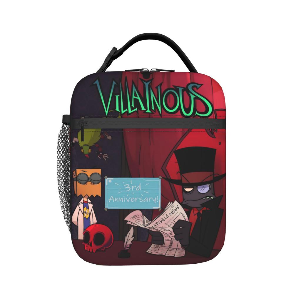 Villainous Comdy Insulated Lunch Bag for Men Women  Food Container Portable Thermal Cooler Lunch Boxes For Work