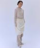 Auro Banding Balloon Midi Skirt [ Butter ]