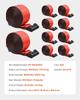 Winch Straps, 4" X 30', 6000 Lbs Load Capacity, 18000 Lbs Breaking Strength, Truck Straps with Flat Hook, Flatbed Tie Downs Cargo Control for