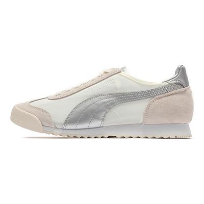 Roma OG Nylon Metallizzato Bianco Sussurro Argento Sneakers Unisex Crema 390635-01