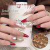 2026 Year of the Horse Glitter Zodiac Nail Art: Luxury Alloy and Zirconia Little Horse Decorations