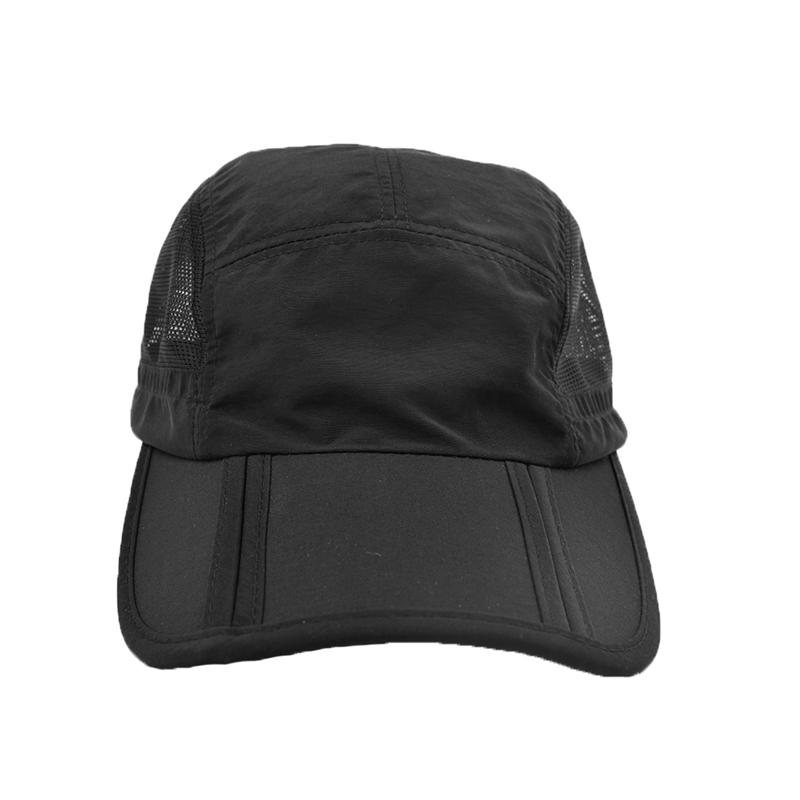 New Summer Folding Sun Baseball Cap for Men Outdoor Mountaineering Quick Dry Visor Waterproof Breathable Mesh Snapback Hat