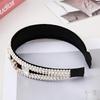 Korean Rhinestone Pearl Hair Clip Headband: Non-Slip, Fashionable, Versatile Accessory for Face Washing and Styling