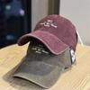 Outdoor Embroidery Alphabet Baseball Cap Male Female Youth Couple Student Soft Top Cap Washed Sun Cap