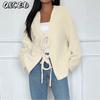 Women's Vintage Casual Solid Color Print Autumn Winter Long Sleeve Jackets & Coats