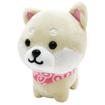 Traveling Mameshiba Mascot Cushion Cute Squishy Fluffy Dog Shiba Inu Mameshiba Healing (White Mameko)