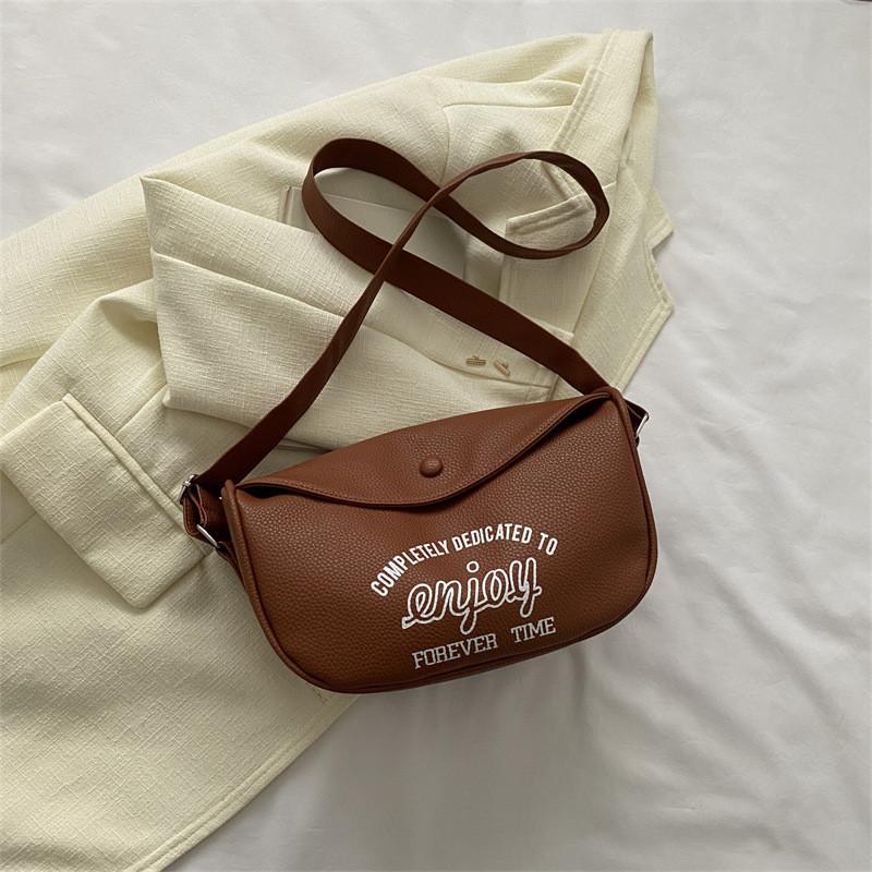 Stylish Large Capacity Street Fashion Tote Bag For Women With Zipper Closure коричневый