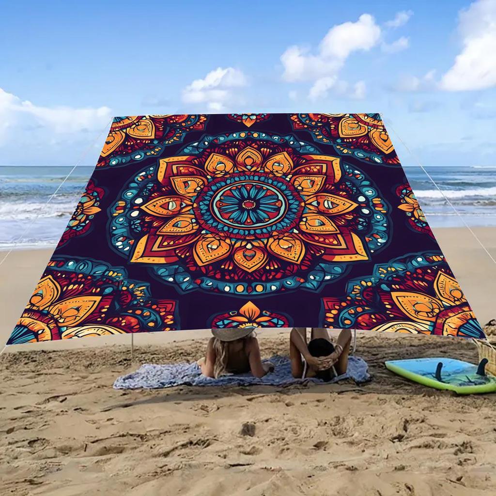 Portable Sun Shelter & Camping Tarp - Outdoor Tent and Picnic Ground Cover